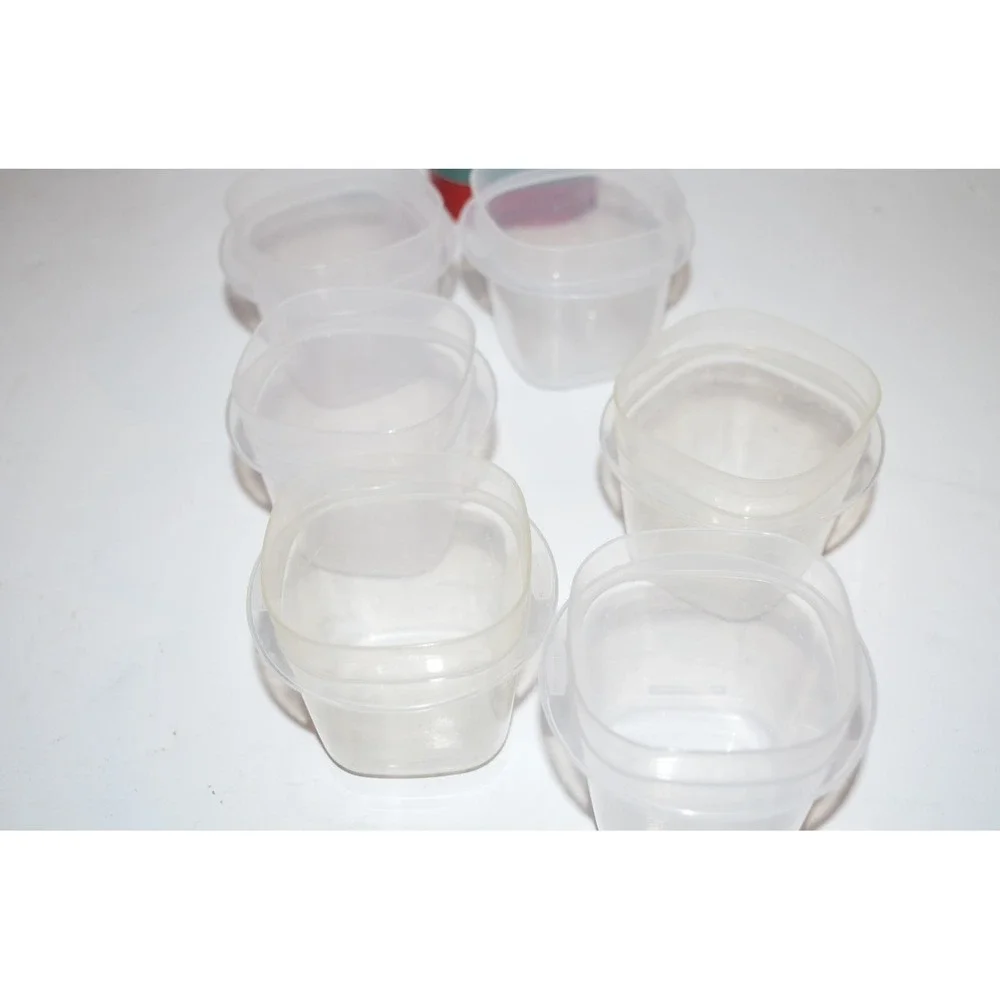Rubbermaid‎ Easy Find Lid Storage Containers 7J53 4oz 6pc lot